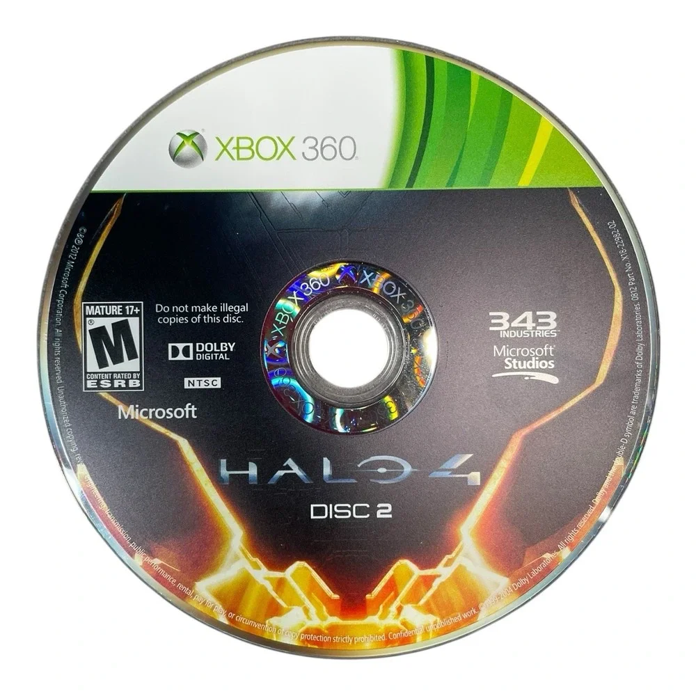 Halo 4 Microsoft Xbox 360 2 Discs Rated Mature 17 Plus
